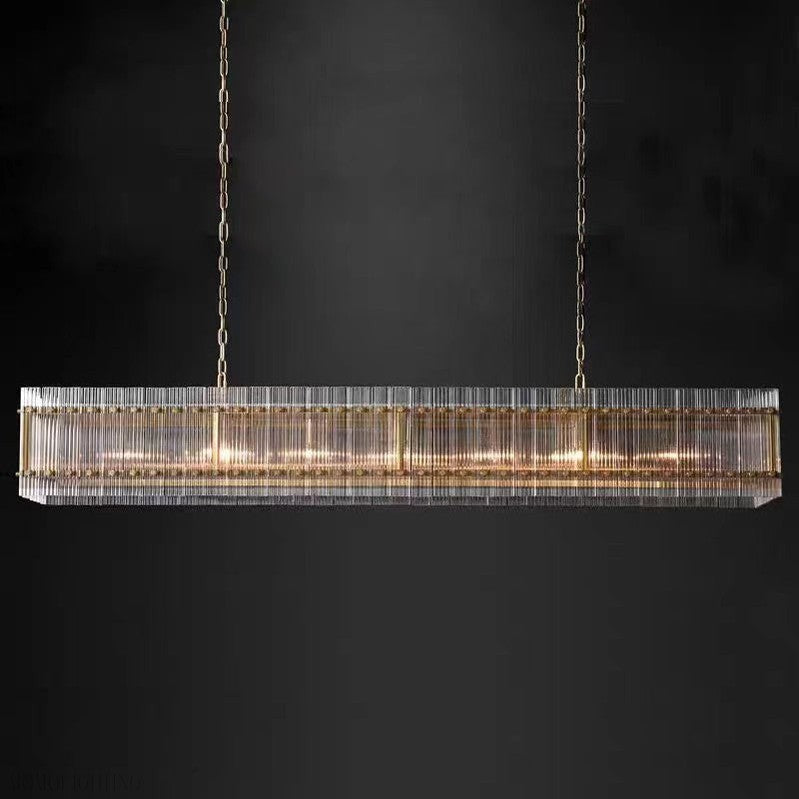 San Marco Rectangle Chandelier 72"-Momo Lighting