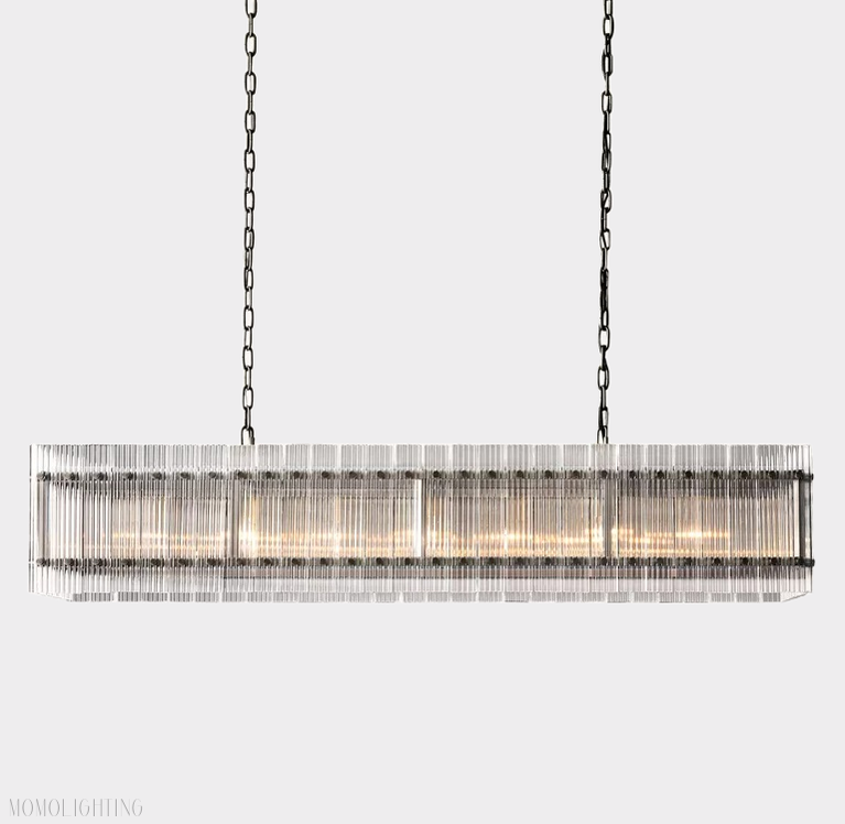 San Marco Rectangle Chandelier 72"-Momo Lighting