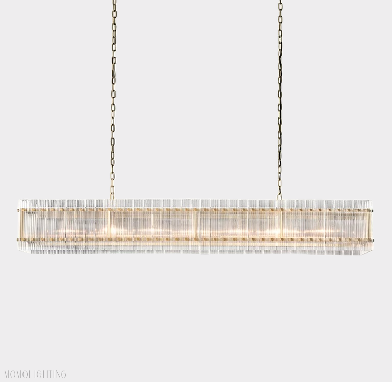 San Marco Rectangle Chandelier 72"-Momo Lighting