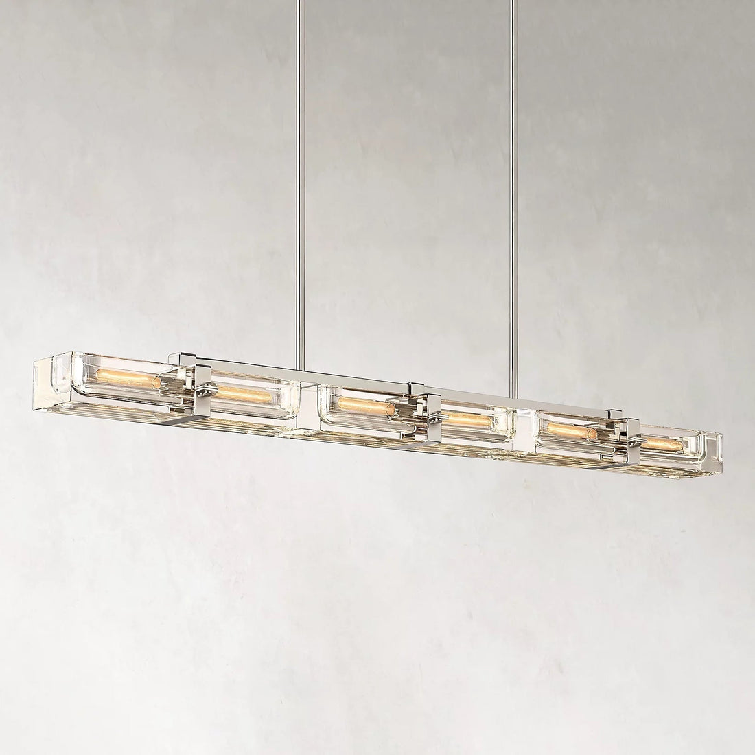 Savile Linear Chandelier 72" 6-lights-Momo Lighting