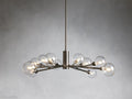 Sayre Round Clear Glass Globe Chandelier-Momo Lighting