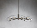 Sayre Round Clear Glass Globe Chandelier-Momo Lighting