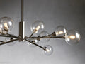 Sayre Round Clear Glass Globe Chandelier-Momo Lighting