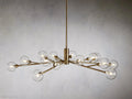 Sayre Round Clear Glass Globe Chandelier-Momo Lighting