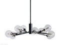Sayre Round Clear Glass Globe Chandelier-Momo Lighting