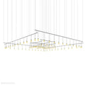 Simmen Frosted-Glass Ex-Large Chandelier-Momo Lighting