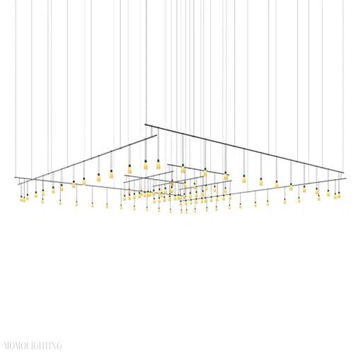 Simmen Frosted-Glass Ex-Large Chandelier-Momo Lighting