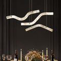 Simplicity Alabaster Linear Chandelier-Momo Lighting