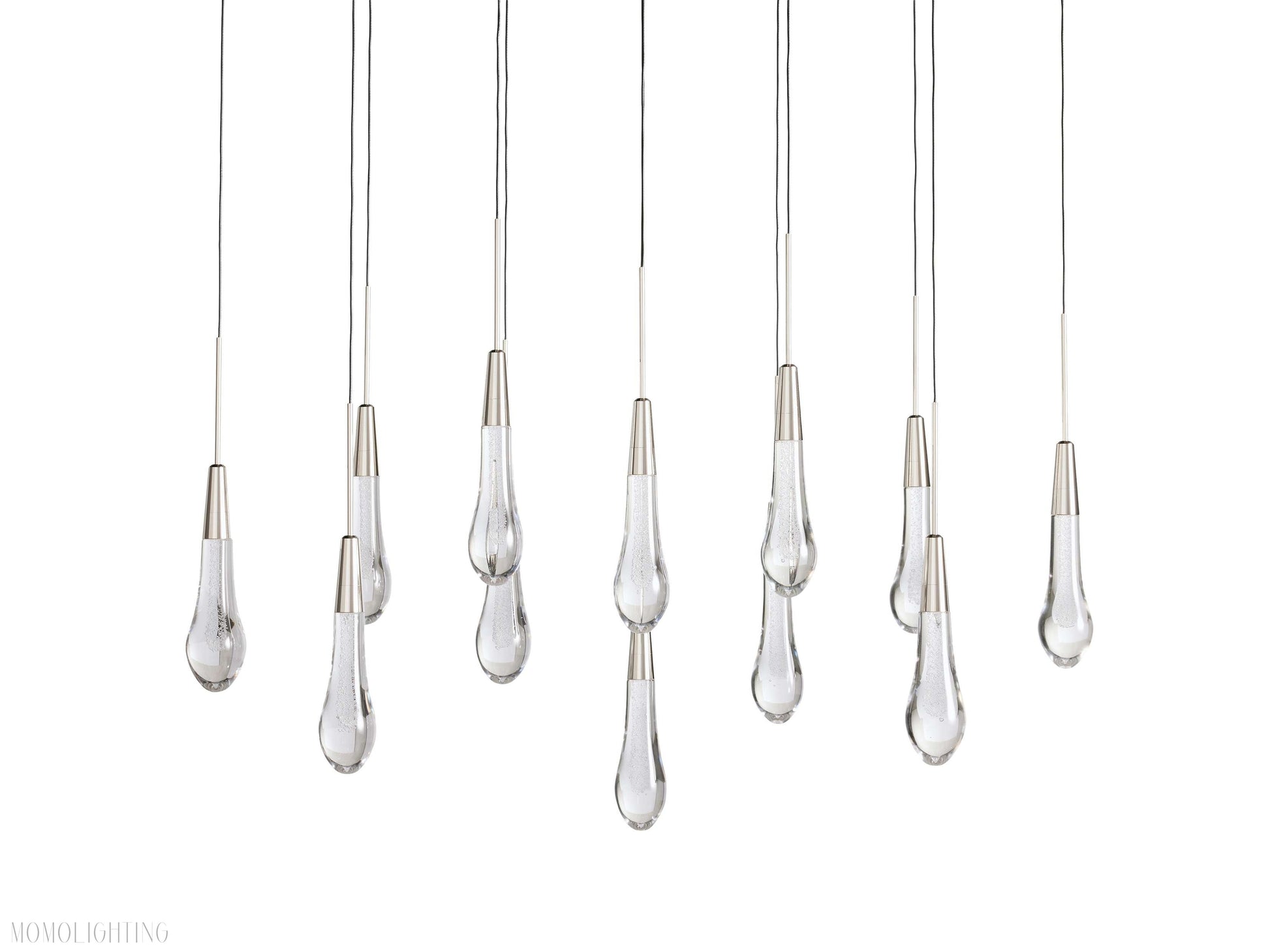 Solitaire Linear Chandelier 37"W-Momo Lighting