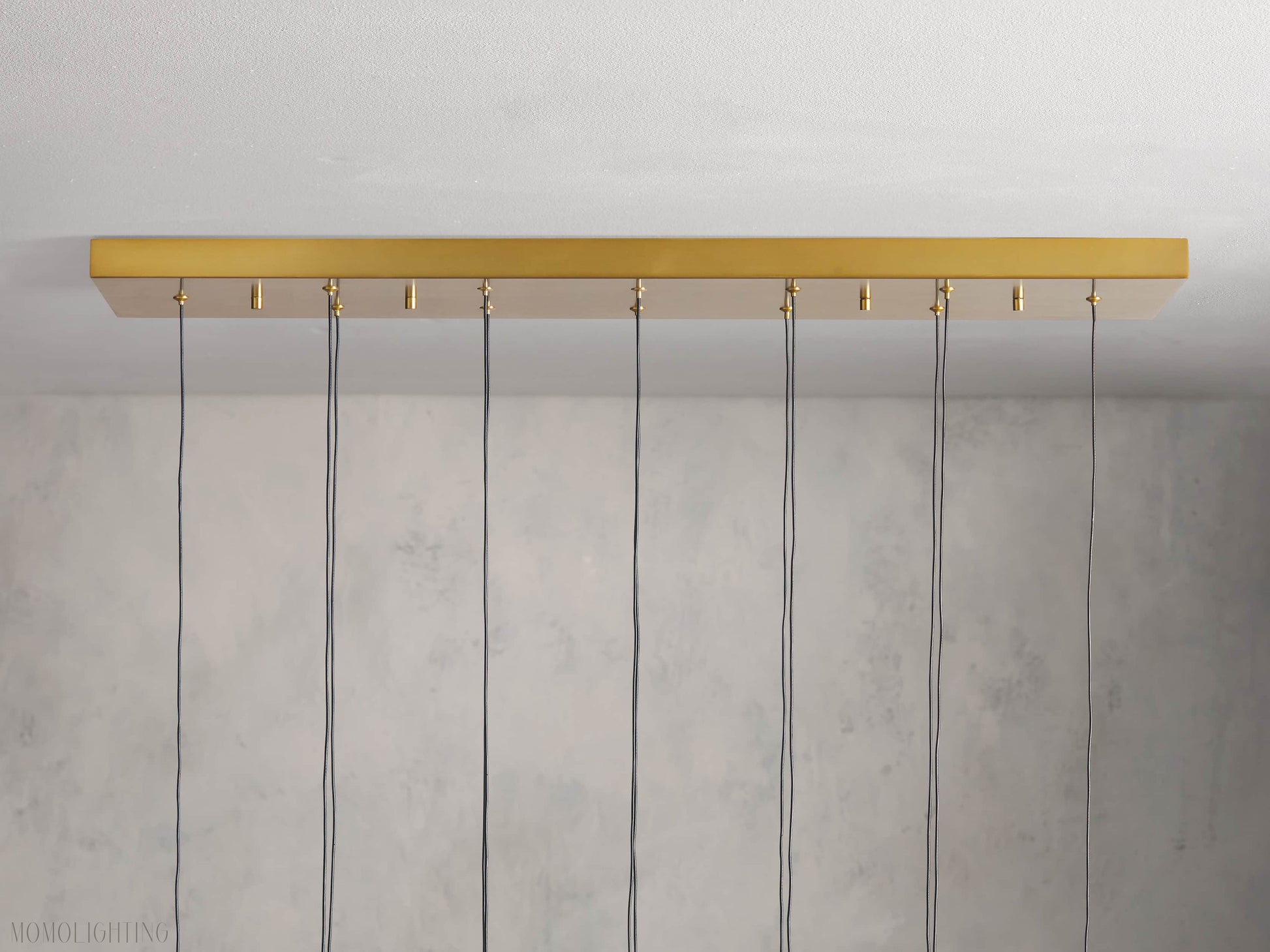 Solitaire Linear Chandelier 37"W-Momo Lighting