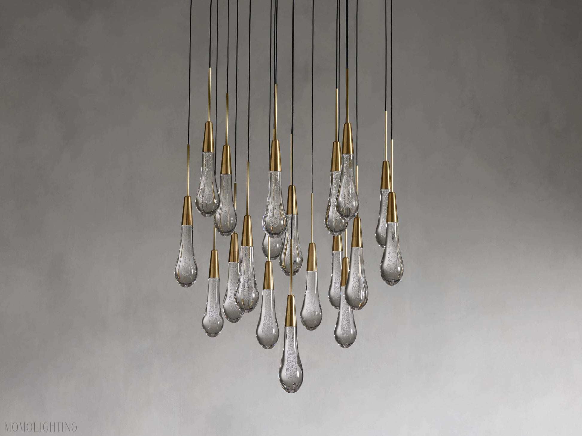 Solitaire Round Chandelier 17" 24" 36“ 58“-Momo Lighting