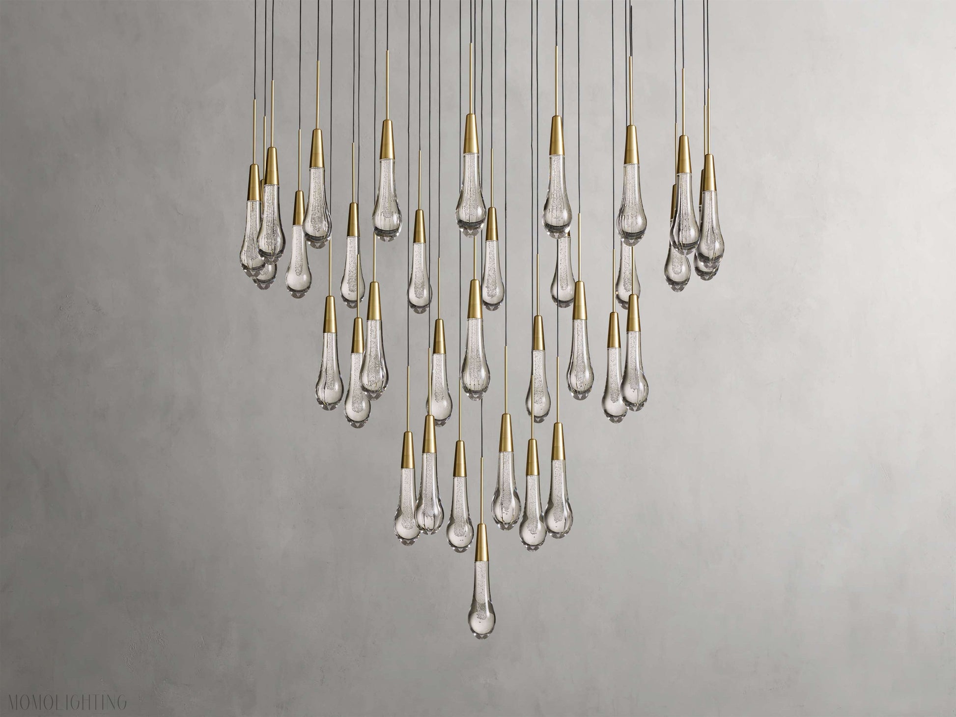 Solitaire Round Chandelier 17" 24" 36“ 58“-Momo Lighting