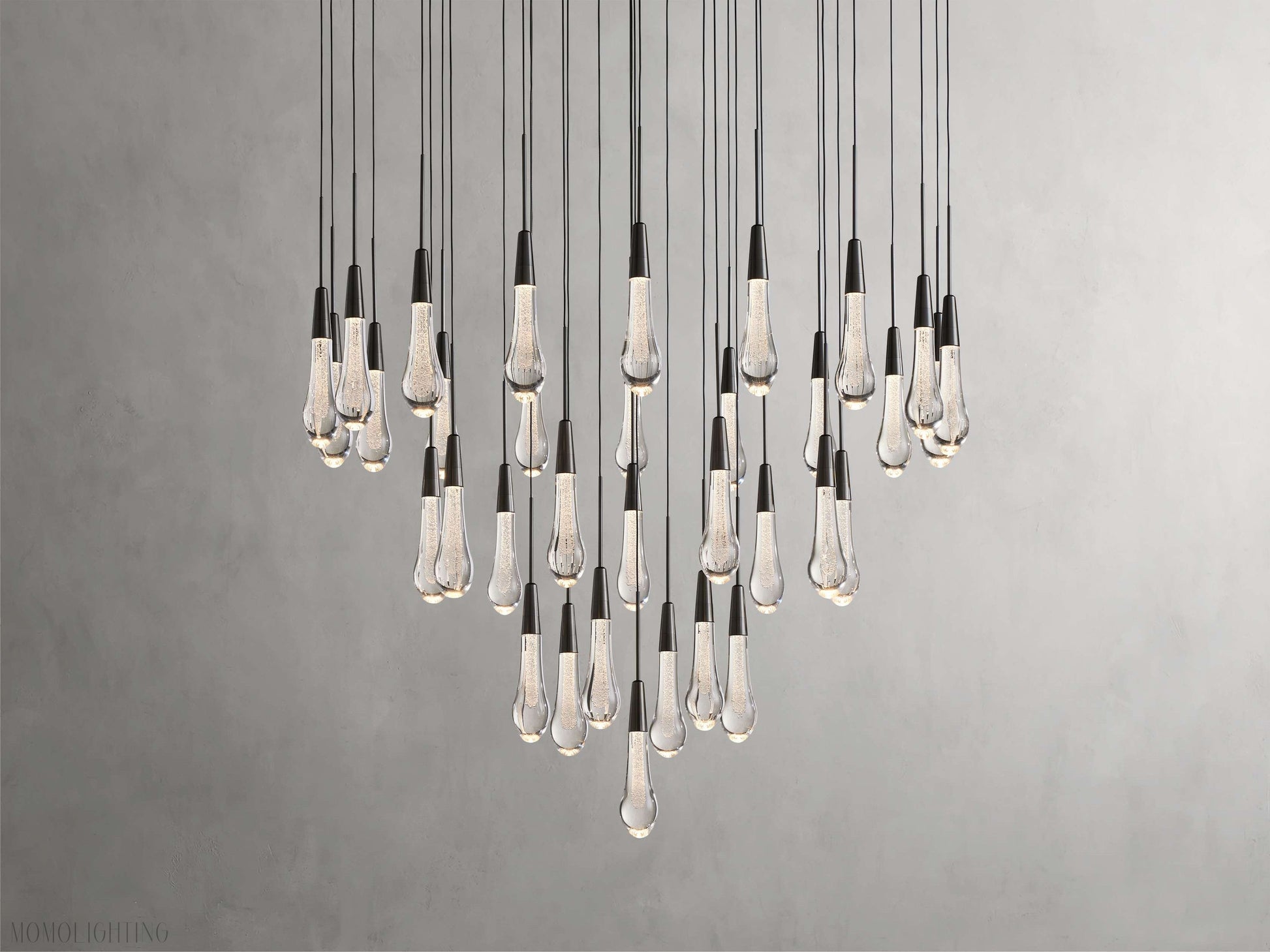 Solitaire Round Chandelier 17" 24" 36“ 58“-Momo Lighting