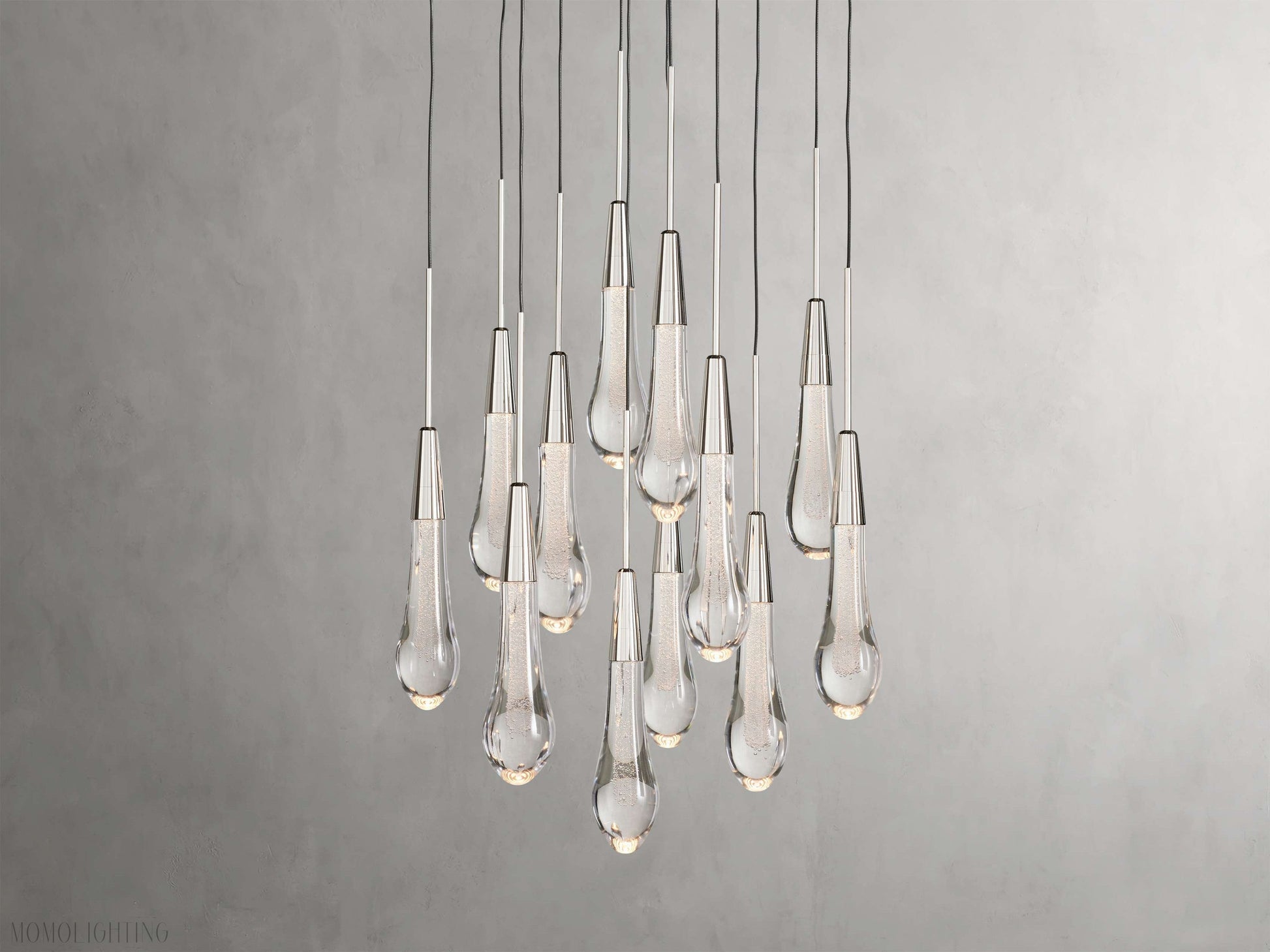 Solitaire Round Chandelier 17" 24" 36“ 58“-Momo Lighting