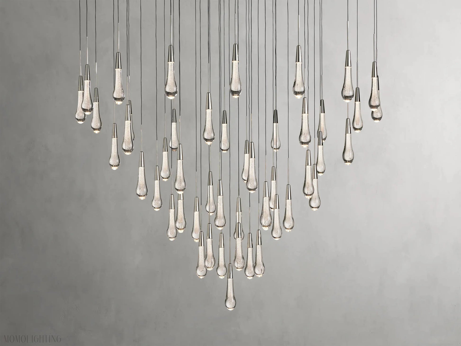 Solitaire Round Chandelier 17" 24" 36“ 58“-Momo Lighting