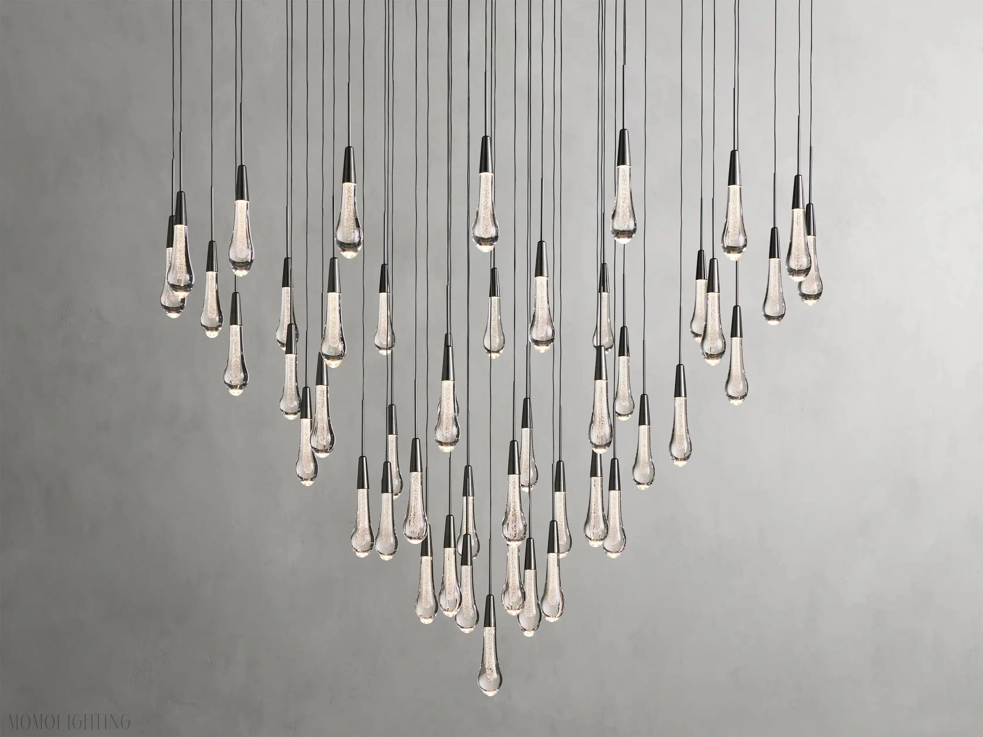 Solitaire Round Chandelier 17" 24" 36“ 58“-Momo Lighting