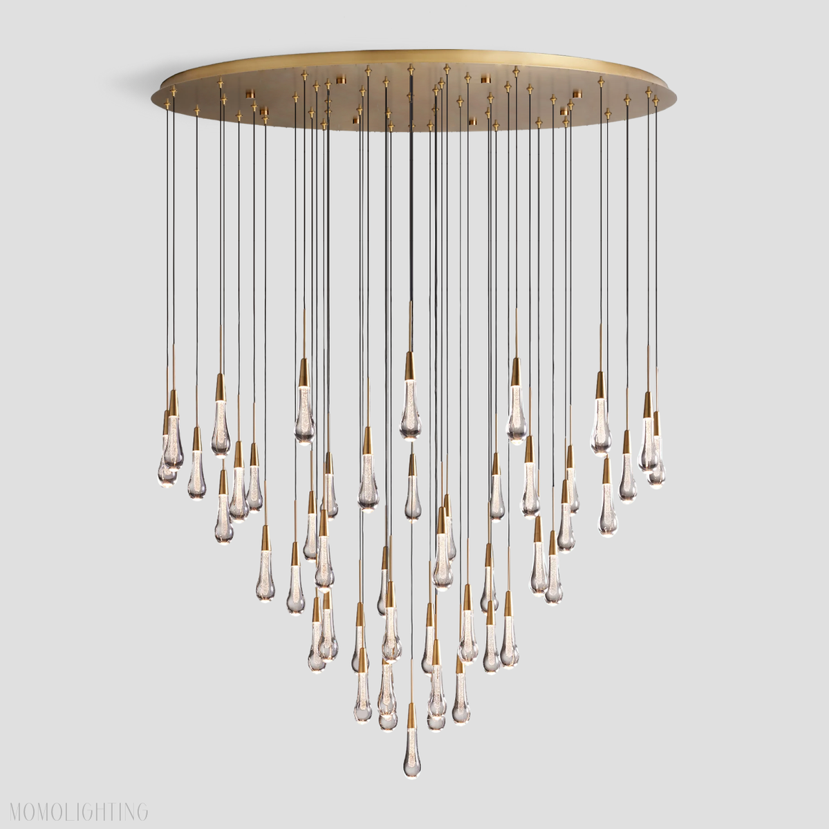 Solitaire Round Chandelier 17" 24" 36“ 58“-Momo Lighting