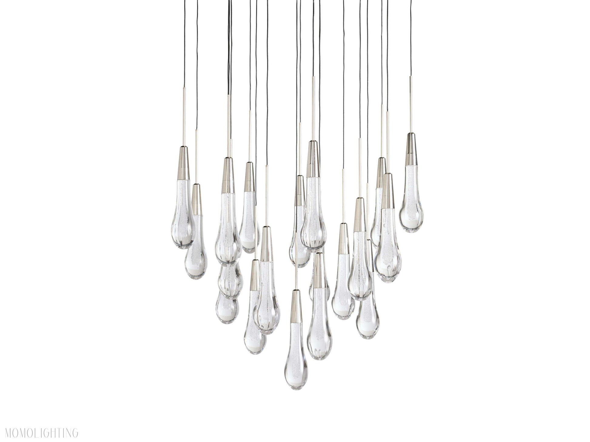 Solitaire Round Chandelier 17" 24" 36“ 58“-Momo Lighting