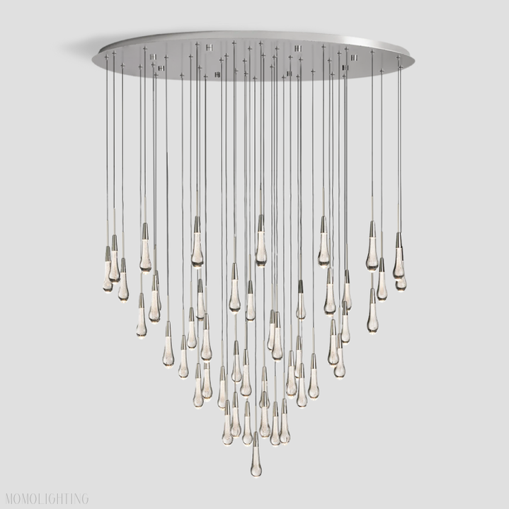 Solitaire Round Chandelier 58"D