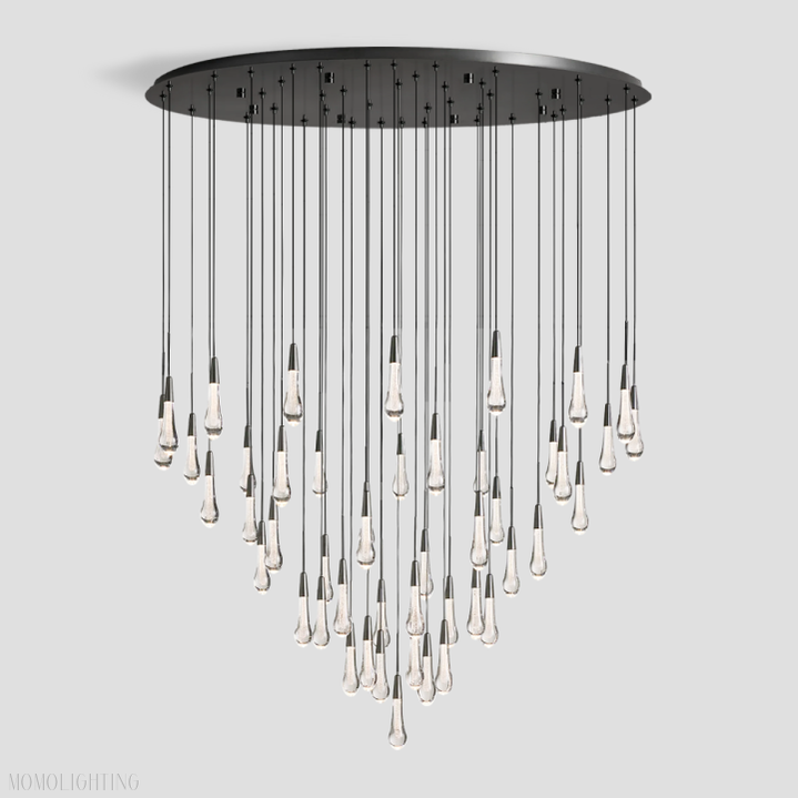 Solitaire Round Chandelier 58"D