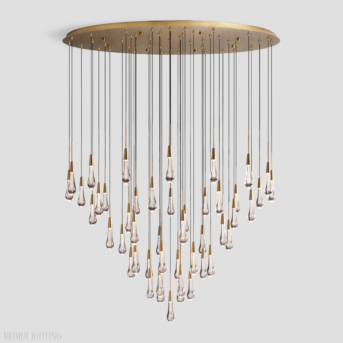 Solitaire Round Chandelier 58"D