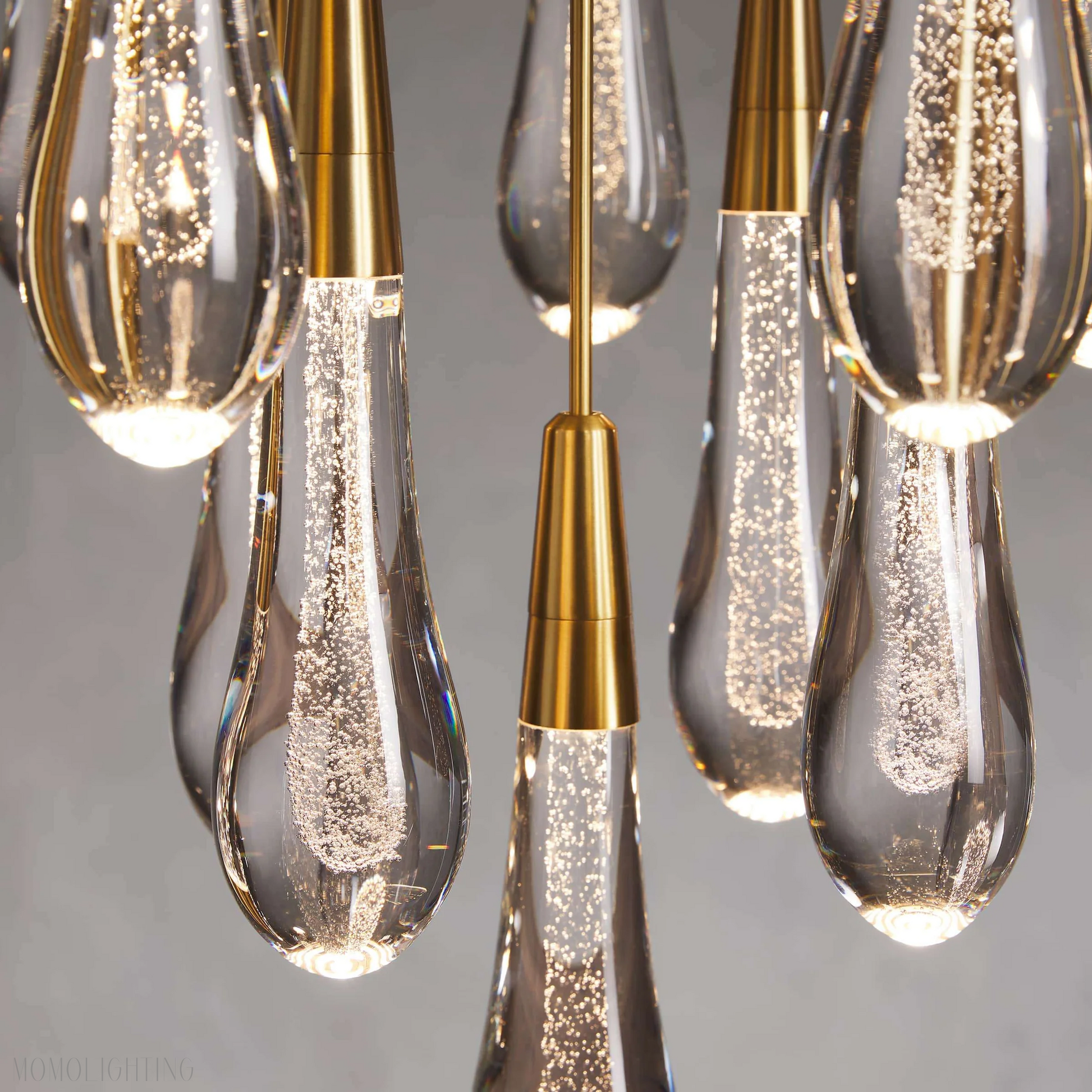 Soltaire Round Crystal Chandelier 17“ 24” 36“-Momo Lighting