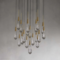 Soltaire Round Crystal Chandelier 17“ 24” 36“-Momo Lighting