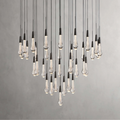Soltaire Round Crystal Chandelier 17“ 24” 36“-Momo Lighting