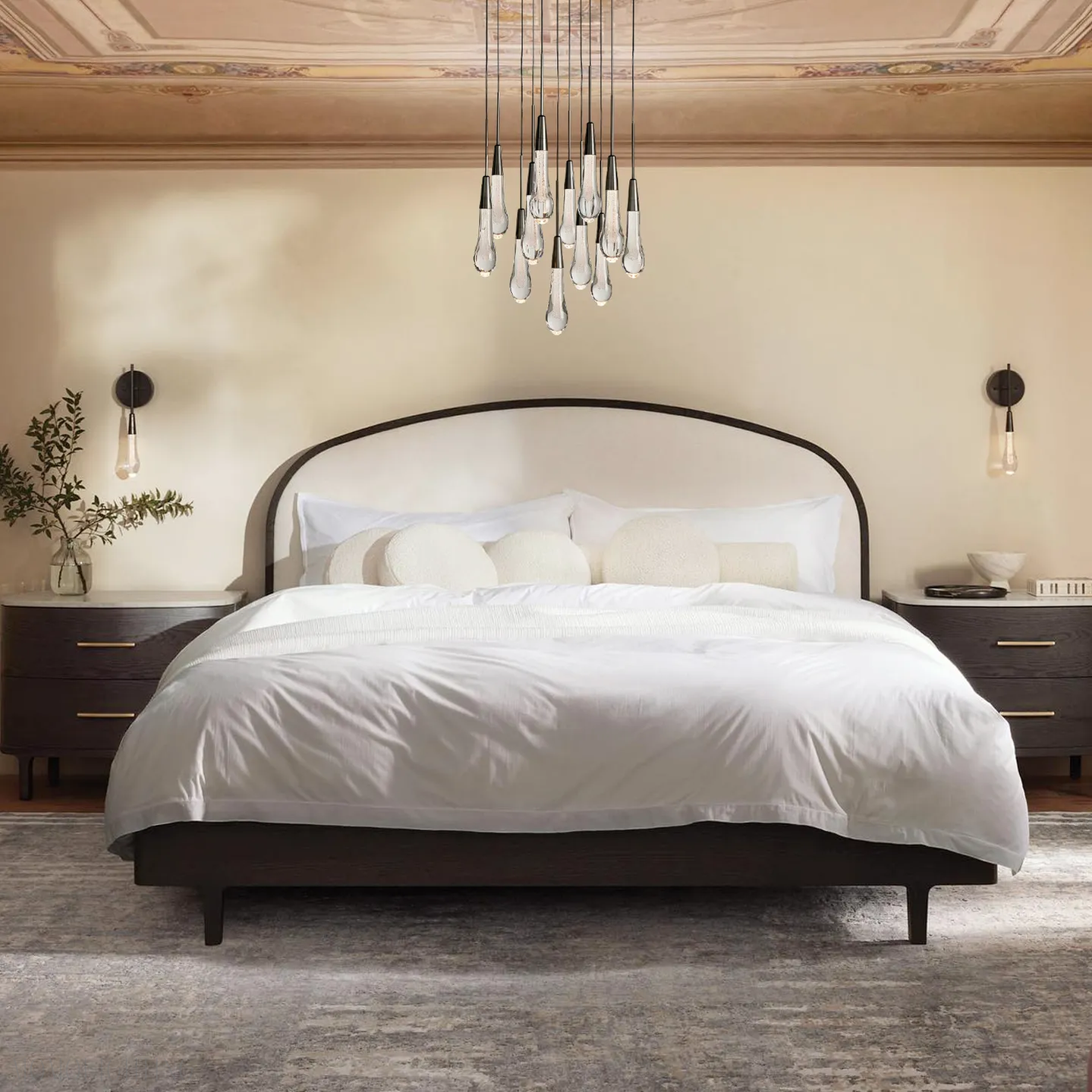 Soltaire Round Crystal Chandelier 17“ 24” 36“-Momo Lighting