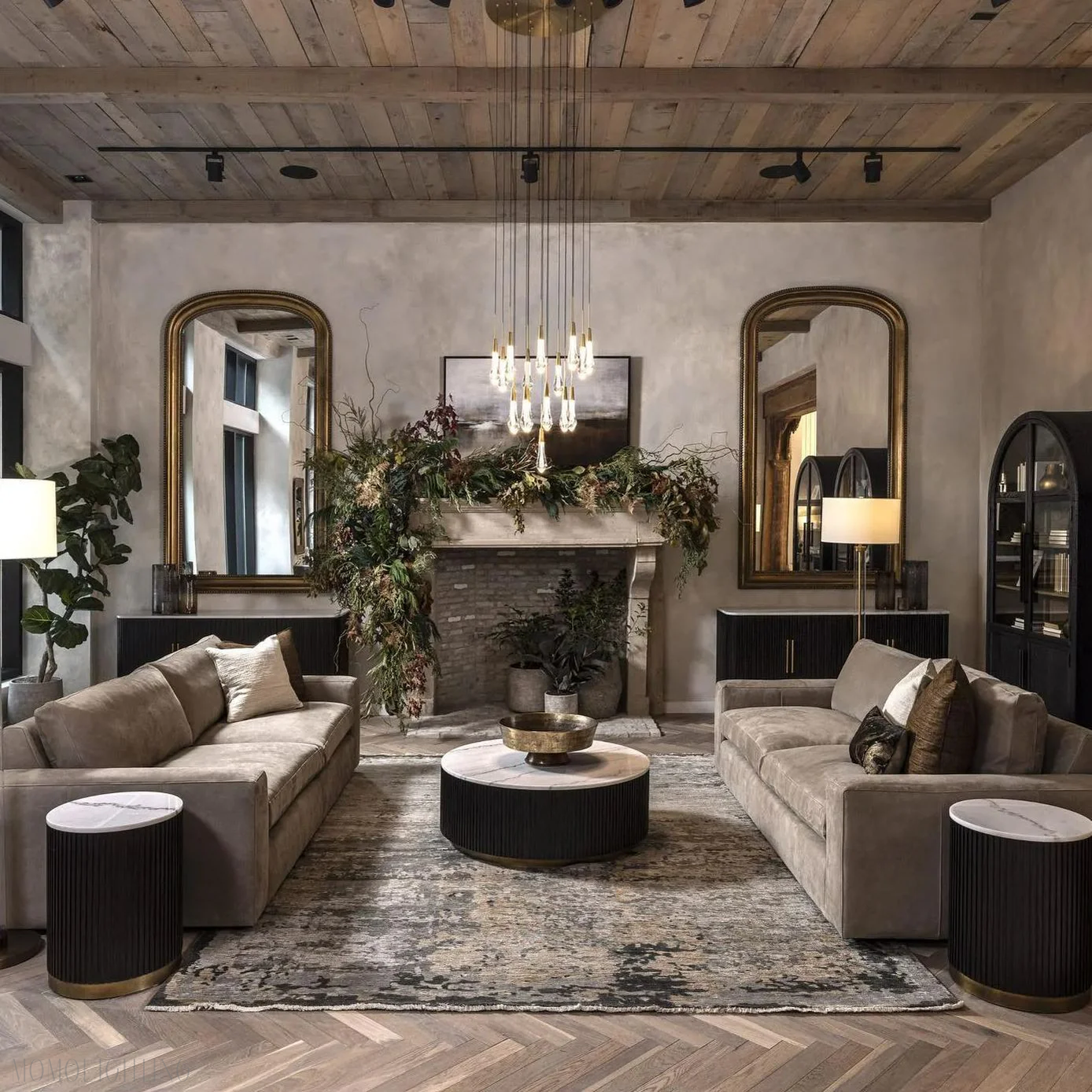 Soltaire Round Crystal Chandelier 17“ 24” 36“-Momo Lighting