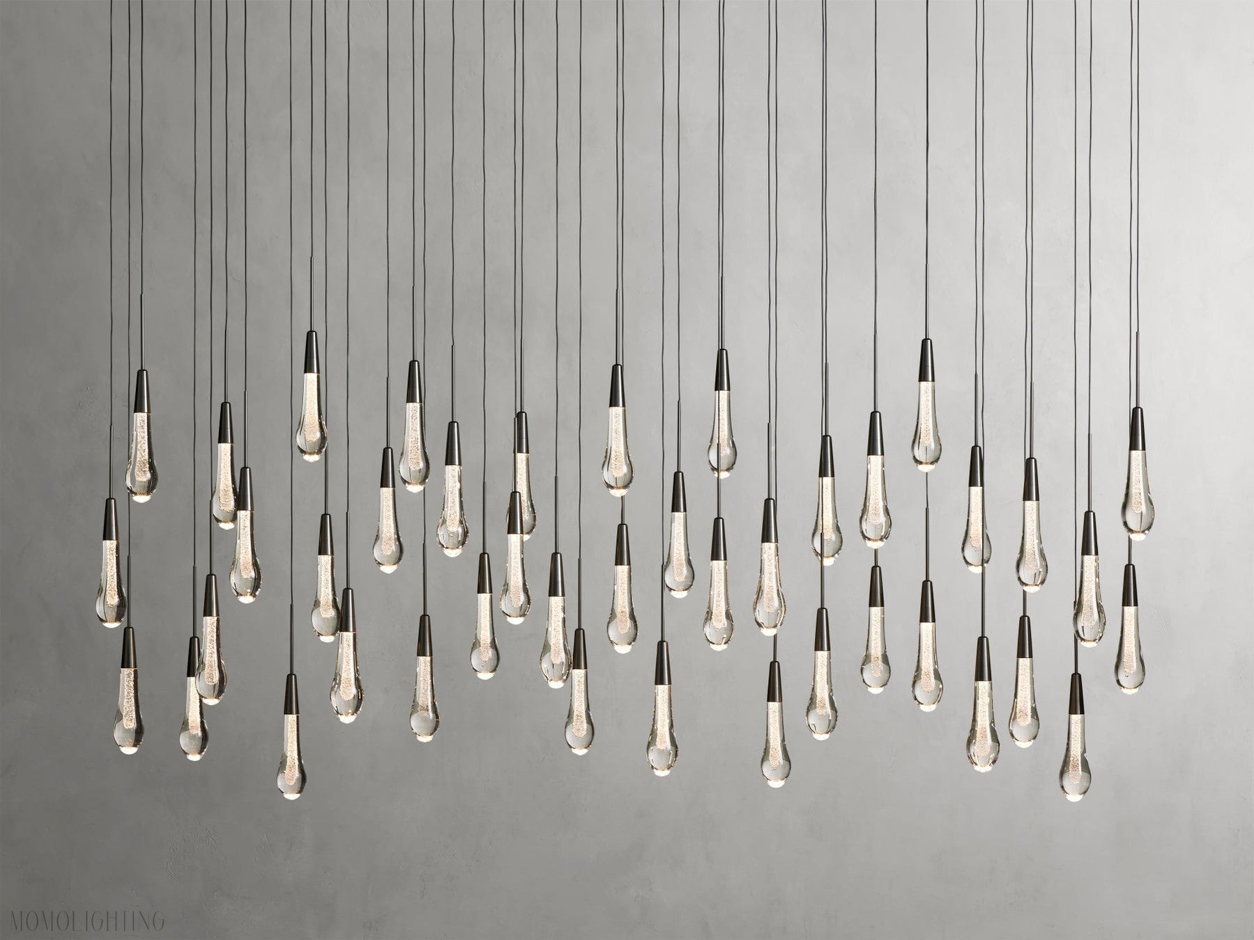 Soltairer Linear Chandelier 37"w 70"w-Momo Lighting