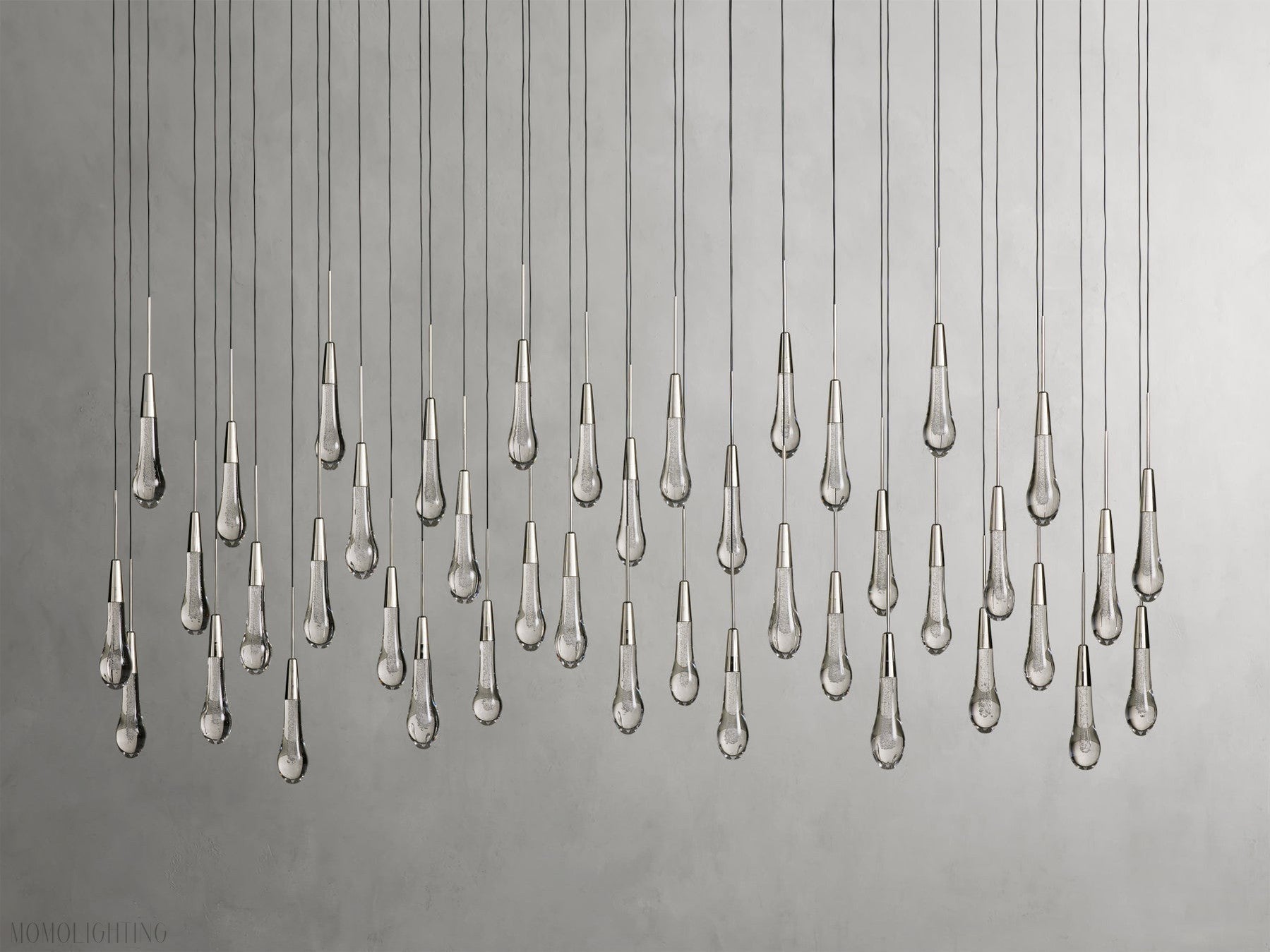 Soltairer Linear Chandelier 37"w 70"w-Momo Lighting