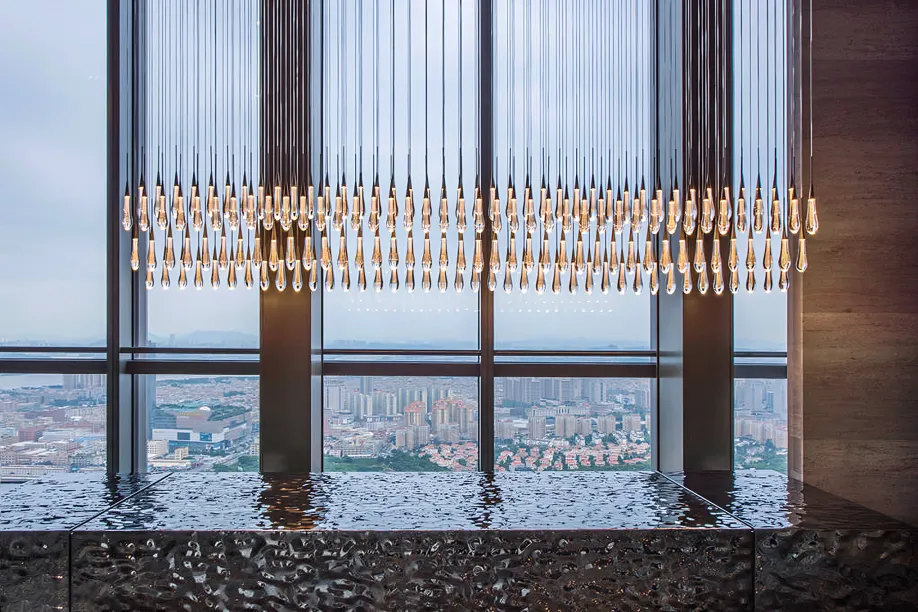 Soltairer Linear Chandelier 37"w 70"w-Momo Lighting