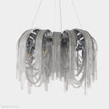 Sophian Aluminum Chain Tassel Round Chandelier-Momo Lighting
