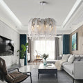 Sophian Aluminum Chain Tassel Round Chandelier-Momo Lighting