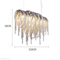 Sophian Luxury Aluminum Chain Tassel Chandelier-Momo Lighting