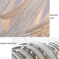 Sophian Luxury Aluminum Chain Tassel Chandelier-Momo Lighting