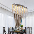 Sophian Luxury Aluminum Chain Tassel Chandelier-Momo Lighting