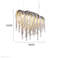 Sophian Luxury Aluminum Chain Tassel Chandelier-Momo Lighting