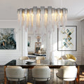 Sophian Luxury Aluminum Chain Tassel Chandelier-Momo Lighting