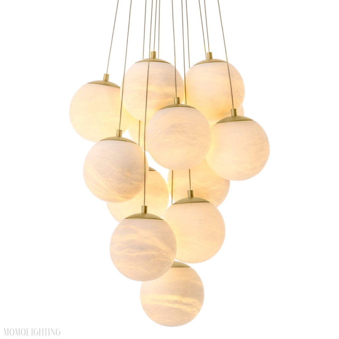 Sphinx Antique Brass Chandelier-Momo Lighting