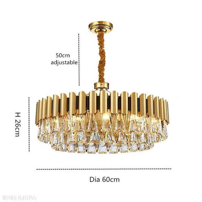 Stavros Crystal Chandelier-Momo Lighting