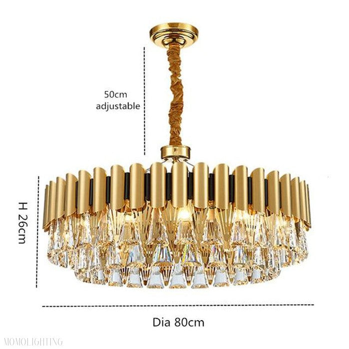 Stavros Crystal Chandelier-Momo Lighting