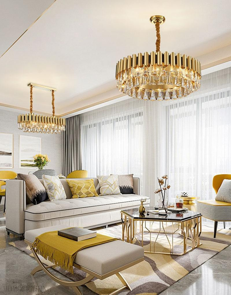 Stavros Crystal Chandelier-Momo Lighting