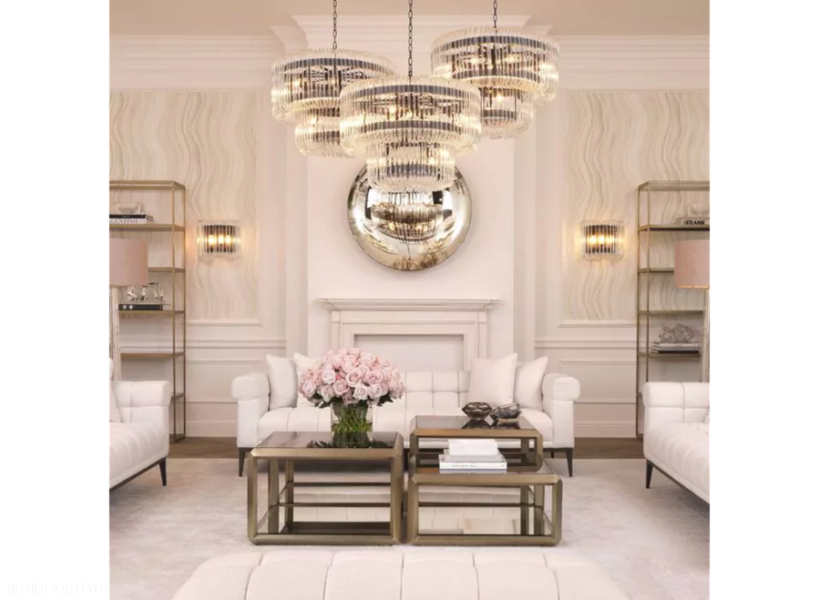 Stutton House Chandelier Living Room Dinning Room 31"D-Momo Lighting