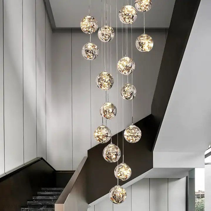 Sydel Bubble Glass Chandelier-Momo Lighting