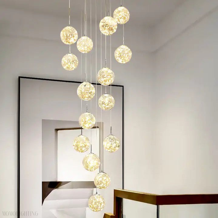 Sydel Bubble Glass Chandelier-Momo Lighting