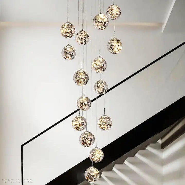 Sydel Bubble Glass Chandelier-Momo Lighting