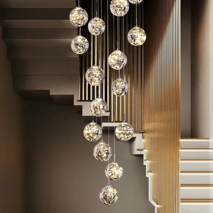 Sydel Bubble Glass Chandelier-Momo Lighting