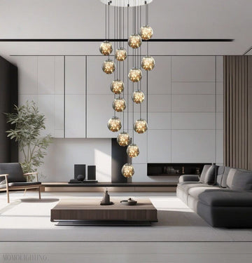 Sydel Bubble Glass Chandelier-Momo Lighting